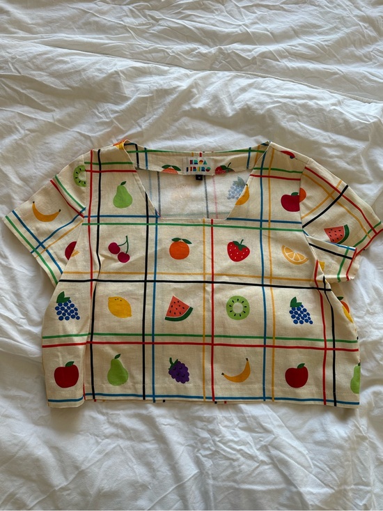ersa fibers Tops - Ersa Fibers fruit salad crop top